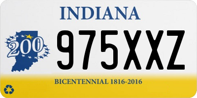 IN license plate 975XXZ