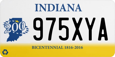 IN license plate 975XYA