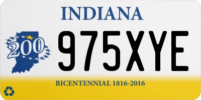 IN license plate 975XYE