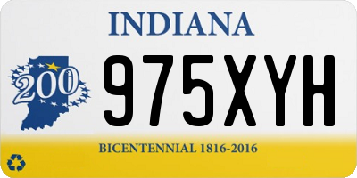 IN license plate 975XYH