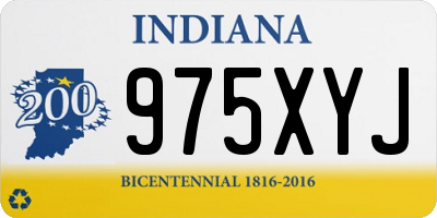 IN license plate 975XYJ