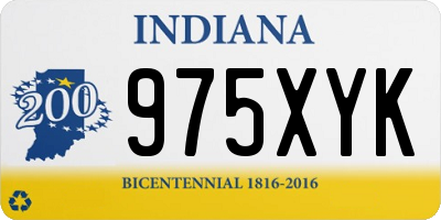 IN license plate 975XYK