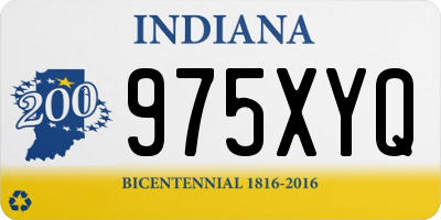 IN license plate 975XYQ
