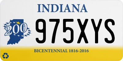 IN license plate 975XYS