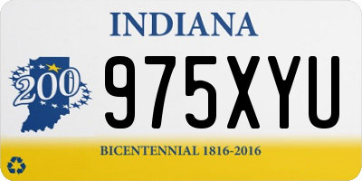 IN license plate 975XYU