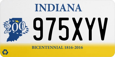IN license plate 975XYV