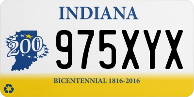 IN license plate 975XYX