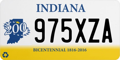 IN license plate 975XZA
