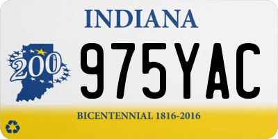 IN license plate 975YAC