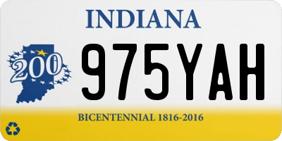 IN license plate 975YAH