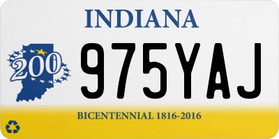 IN license plate 975YAJ