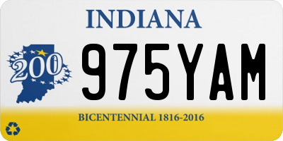 IN license plate 975YAM