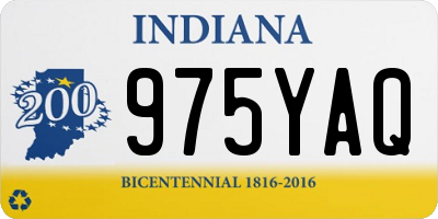 IN license plate 975YAQ