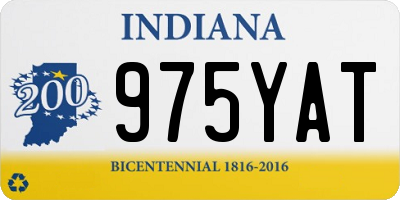 IN license plate 975YAT