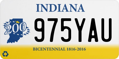 IN license plate 975YAU