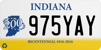 IN license plate 975YAY