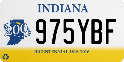 IN license plate 975YBF