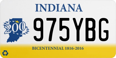 IN license plate 975YBG