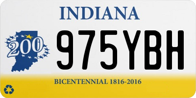 IN license plate 975YBH
