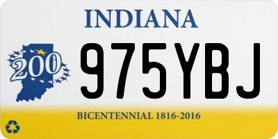 IN license plate 975YBJ