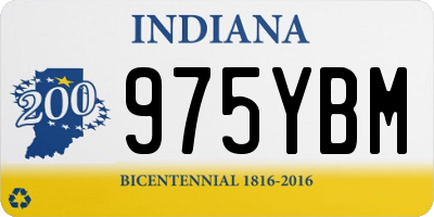 IN license plate 975YBM
