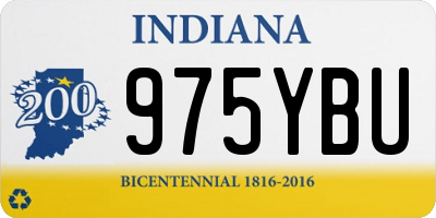 IN license plate 975YBU