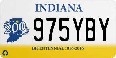 IN license plate 975YBY