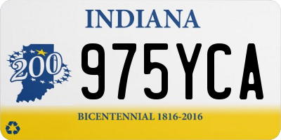 IN license plate 975YCA