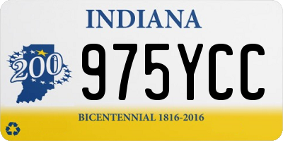 IN license plate 975YCC
