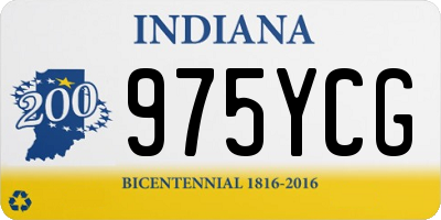IN license plate 975YCG