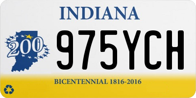IN license plate 975YCH