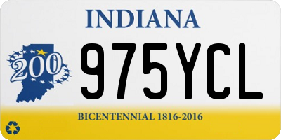IN license plate 975YCL