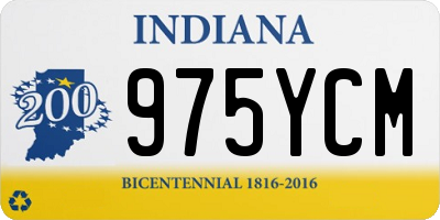 IN license plate 975YCM