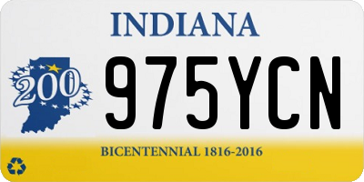 IN license plate 975YCN