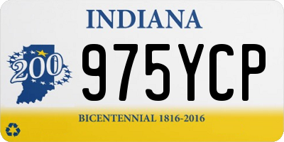 IN license plate 975YCP