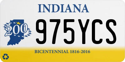 IN license plate 975YCS