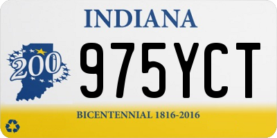 IN license plate 975YCT