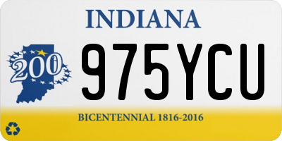 IN license plate 975YCU