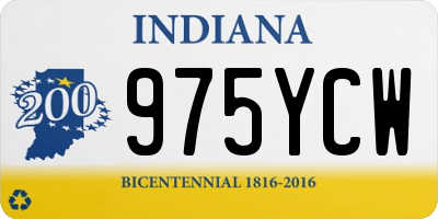 IN license plate 975YCW