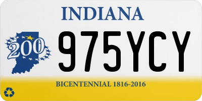 IN license plate 975YCY