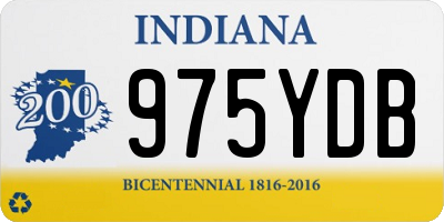 IN license plate 975YDB
