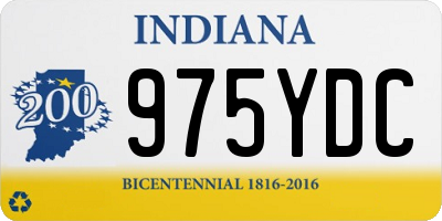 IN license plate 975YDC