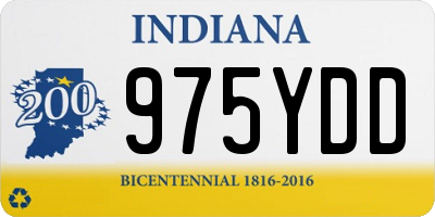 IN license plate 975YDD