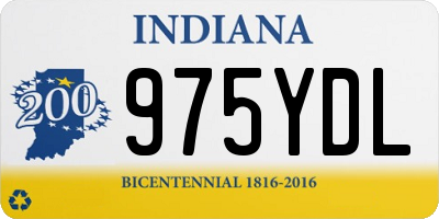 IN license plate 975YDL