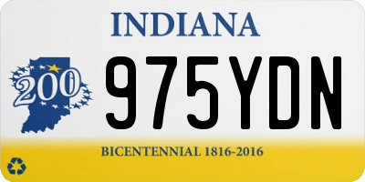 IN license plate 975YDN