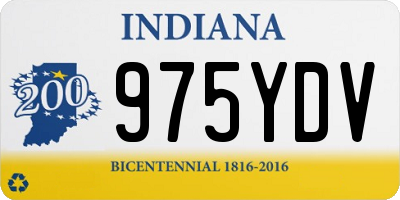 IN license plate 975YDV