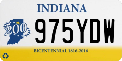 IN license plate 975YDW
