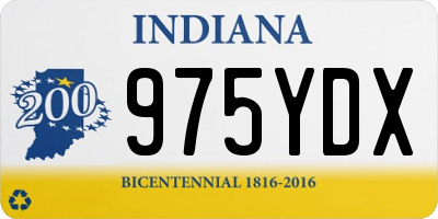 IN license plate 975YDX