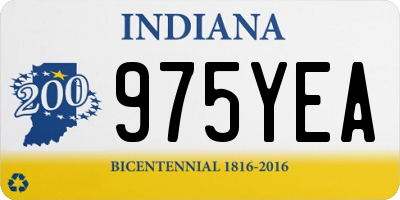 IN license plate 975YEA