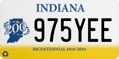 IN license plate 975YEE
